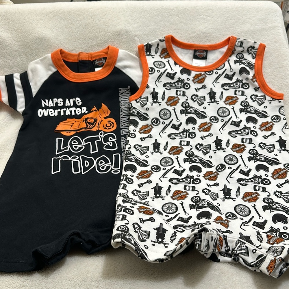 Adorable Harley-Davidson Onesies (24 Months) -Summer Ready